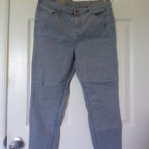 True Craft Mid-Rise Skinny w/ Rips, size 15